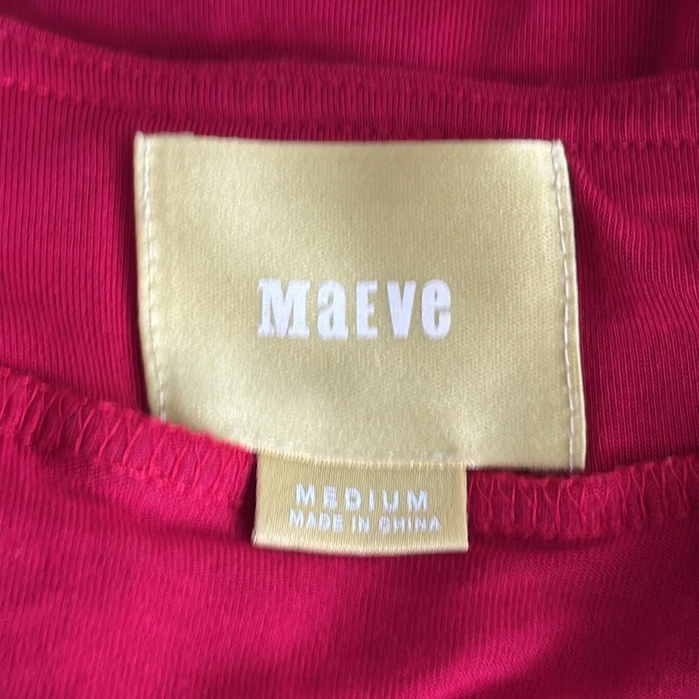 Maeve Red A-Line Maxi Skirt